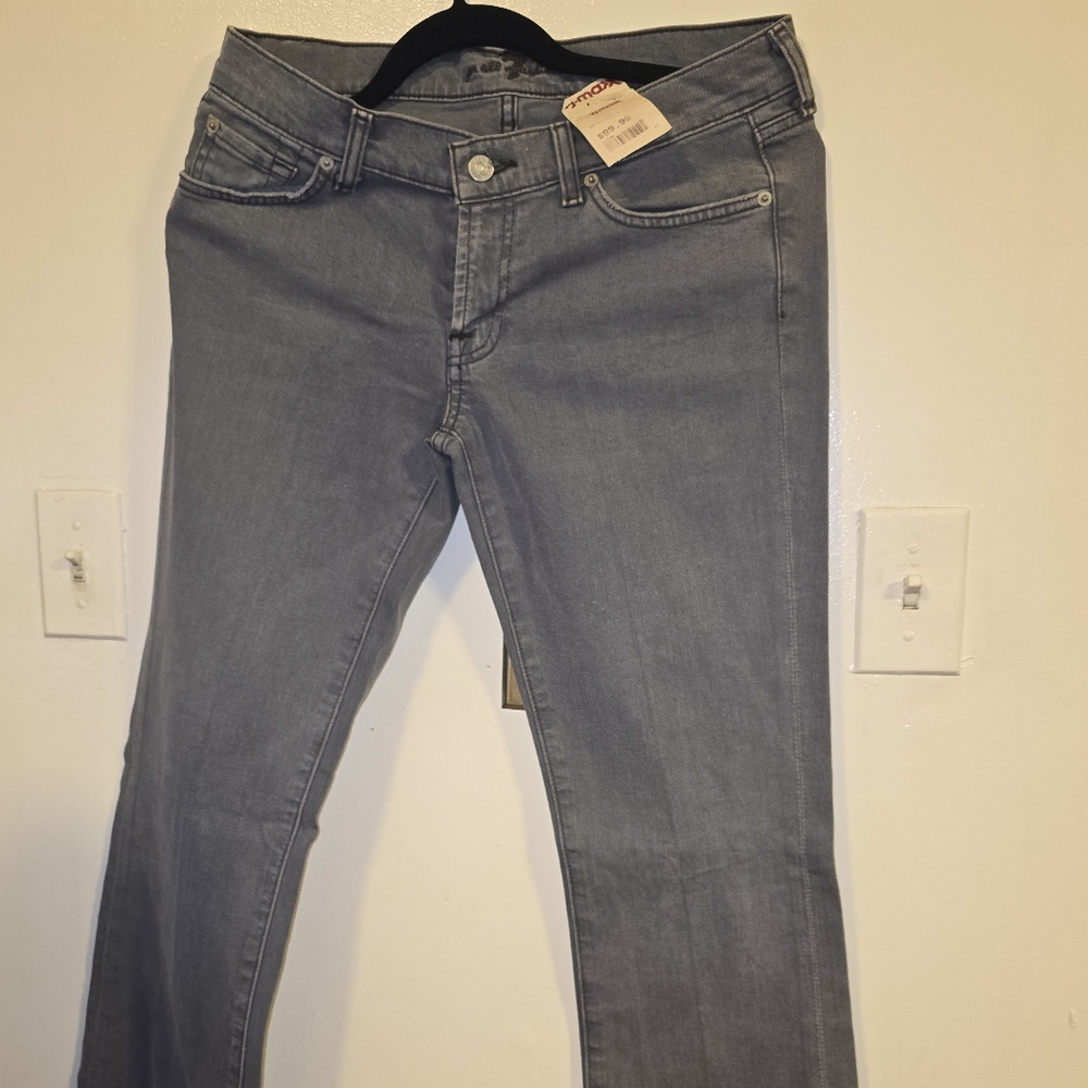 Gray Women's Boot Cut Denim Jeans